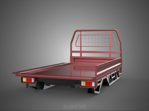 HEADBOARD TAILGATE DROP SIDE LOAD BED BODY DOOR PICKUP TRUCK CAR 3D 모델