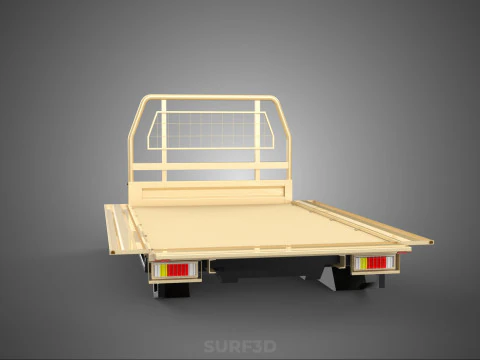 UTE BAKKIE 3 WAY WIDE DECK DROP SIDE LOAD BED PICKUP TRUCK BODY 3D Model