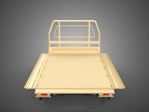 UTE BAKKIE 3 WAY WIDE DECK DROP SIDE LOAD BED PICKUP TRUCK BODY 3D Модель