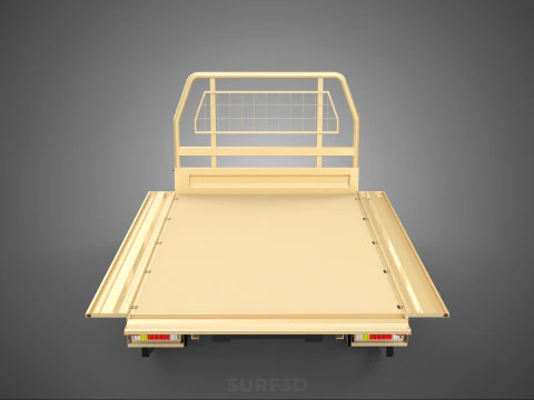 UTE BAKKIE 3 WAY WIDE DECK DROP SIDE LOAD BED PICKUP TRUCK BODY 3D Model