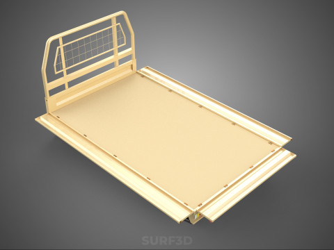 UTE BAKKIE 3 WAY WIDE DECK DROP SIDE LOAD BED PICKUP TRUCK BODY 3D Модель