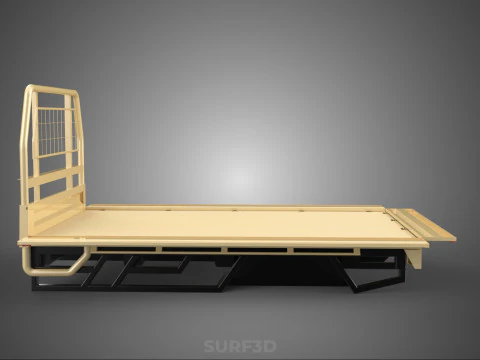 UTE BAKKIE 3 WAY WIDE DECK DROP SIDE LOAD BED PICKUP TRUCK BODY 3D Model