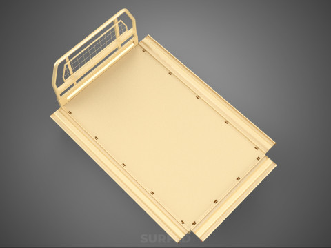 UTE BAKKIE 3 WAY WIDE DECK DROP SIDE LOAD BED PICKUP TRUCK BODY 3D Модель