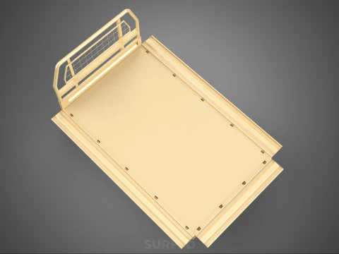 UTE BAKKIE 3 WAY WIDE DECK DROP SIDE LOAD BED PICKUP TRUCK BODY 3D Model