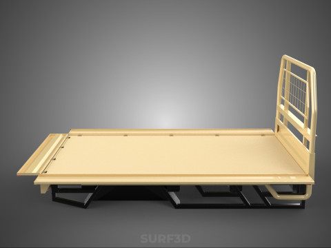 UTE BAKKIE 3 WAY WIDE DECK DROP SIDE LOAD BED PICKUP TRUCK BODY 3D Модель