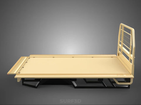 UTE BAKKIE 3 WAY WIDE DECK DROP SIDE LOAD BED PICKUP TRUCK BODY 3D Model