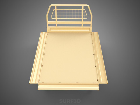 UTE BAKKIE 3 WAY WIDE DECK DROP SIDE LOAD BED PICKUP TRUCK BODY 3D Модель