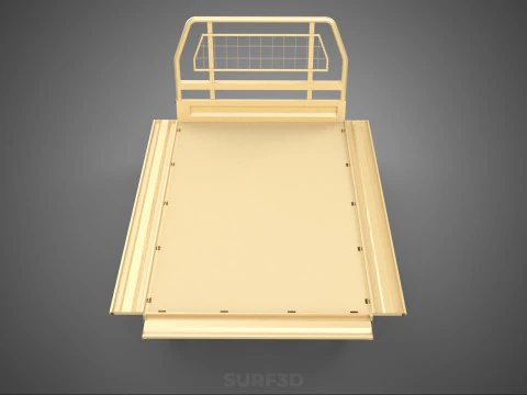 UTE BAKKIE 3 WAY WIDE DECK DROP SIDE LOAD BED PICKUP TRUCK BODY 3D Model