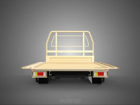 UTE BAKKIE 3 WAY WIDE DECK DROP SIDE LOAD BED PICKUP TRUCK BODY 3D Model