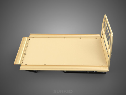UTE BAKKIE 3 WAY WIDE DECK DROP SIDE LOAD BED PICKUP TRUCK BODY 3D Модель