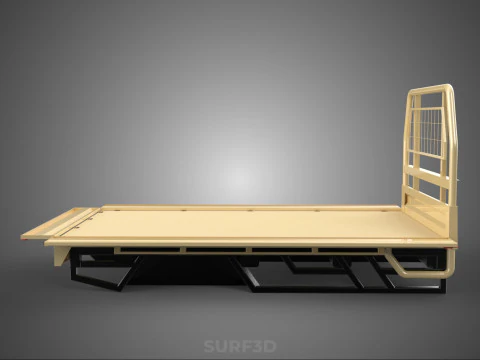 UTE BAKKIE 3 WAY WIDE DECK DROP SIDE LOAD BED PICKUP TRUCK BODY 3D Model