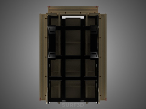 UTE BAKKIE 3 WAY WIDE DECK DROP SIDE LOAD BED PICKUP TRUCK BODY 3D Модель