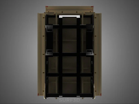 UTE BAKKIE 3 WAY WIDE DECK DROP SIDE LOAD BED PICKUP TRUCK BODY 3D Model