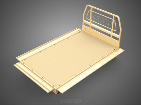 UTE BAKKIE 3 WAY WIDE DECK DROP SIDE LOAD BED PICKUP TRUCK BODY 3D Модель