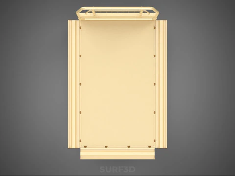 UTE BAKKIE 3 WAY WIDE DECK DROP SIDE LOAD BED PICKUP TRUCK BODY 3D Model