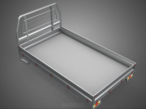 PICKUP TRUCK HEADBOARD STRUCTURE FLAT BED DECK BACK HEAD RACK 3Dモデル