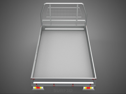 PICKUP TRUCK HEADBOARD STRUCTURE FLAT BED DECK BACK HEAD RACK 3Dモデル