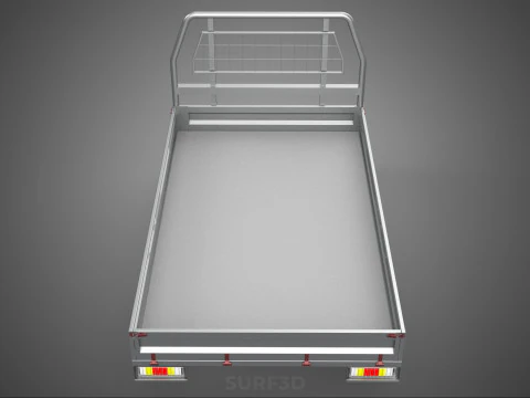 ПИКАП СТРУКТУРА ИЗГОЛОВНОЙ БОРТКИ ПЛОСКАЯ КРОВАТЬ ПАЛУБА ЗАДНЕЙ ГОЛОВКИ 3D Модель