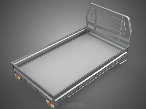 ПИКАП СТРУКТУРА ИЗГОЛОВНОЙ БОРТКИ ПЛОСКАЯ КРОВАТЬ ПАЛУБА ЗАДНЕЙ ГОЛОВКИ 3D Модель