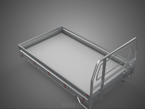 PICKUP TRUCK HEADBOARD STRUCTURE FLAT BED DECK BACK HEAD RACK 3Dモデル