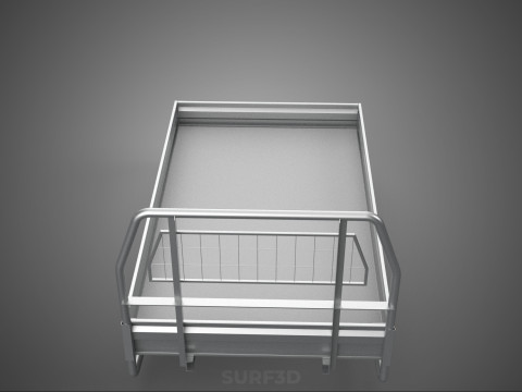 PICKUP TRUCK HEADBOARD STRUCTURE FLAT BED DECK BACK HEAD RACK 3Dモデル