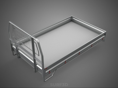 PICKUP TRUCK HEADBOARD STRUCTURE FLAT BED DECK BACK HEAD RACK 3Dモデル