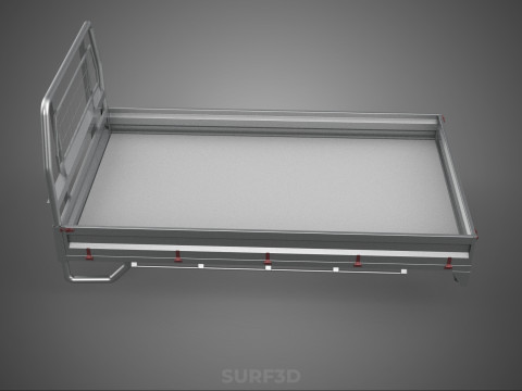 PICKUP TRUCK HEADBOARD STRUCTURE FLAT BED DECK BACK HEAD RACK 3Dモデル
