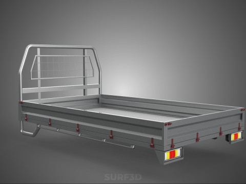 PICKUP TRUCK HEADBOARD STRUCTURE FLAT BED DECK BACK HEAD RACK 3Dモデル