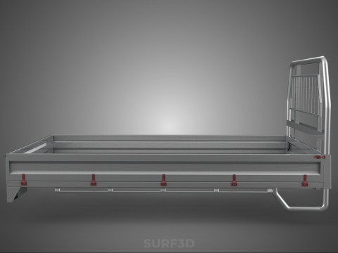 PICKUP TRUCK HEADBOARD STRUCTURE FLAT BED DECK BACK HEAD RACK 3Dモデル