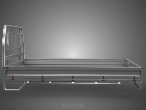 PICKUP TRUCK HEADBOARD STRUCTURE FLAT BED DECK BACK HEAD RACK 3Dモデル