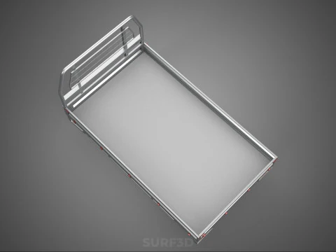 ПИКАП СТРУКТУРА ИЗГОЛОВНОЙ БОРТКИ ПЛОСКАЯ КРОВАТЬ ПАЛУБА ЗАДНЕЙ ГОЛОВКИ 3D Модель