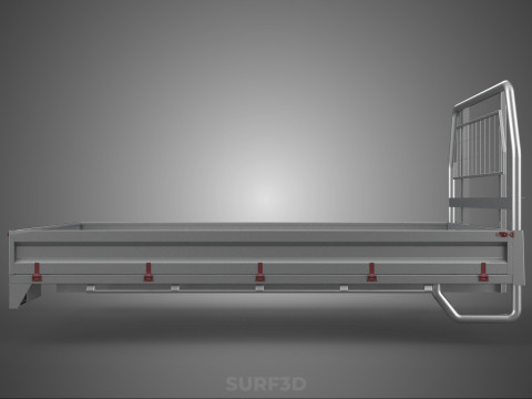 PICKUP TRUCK HEADBOARD STRUCTURE FLAT BED DECK BACK HEAD RACK 3Dモデル