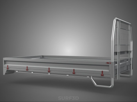 PICKUP TRUCK HEADBOARD STRUCTURE FLAT BED DECK BACK HEAD RACK 3Dモデル