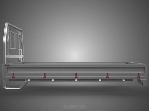 PICKUP TRUCK HEADBOARD STRUCTURE FLAT BED DECK BACK HEAD RACK 3Dモデル
