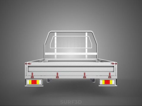 PICKUP TRUCK HEADBOARD STRUCTURE FLAT BED DECK BACK HEAD RACK 3Dモデル