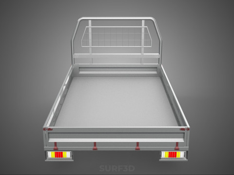 PICKUP TRUCK HEADBOARD STRUCTURE FLAT BED DECK BACK HEAD RACK 3Dモデル