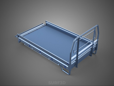 REAR GATE TAILGATE BODY DOOR PICKUP DROP SIDE LOAD BED TRUCK CAR 3D Model