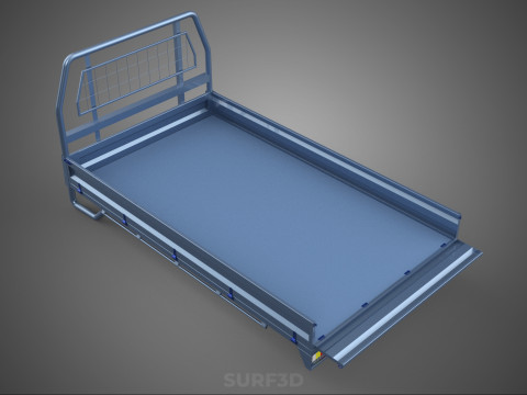 REAR GATE TAILGATE BODY DOOR PICKUP DROP SIDE LOAD BED TRUCK CAR 3D Model