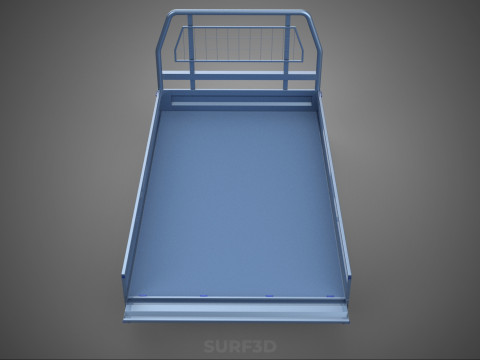 REAR GATE TAILGATE BODY DOOR PICKUP DROP SIDE LOAD BED TRUCK CAR 3D Model