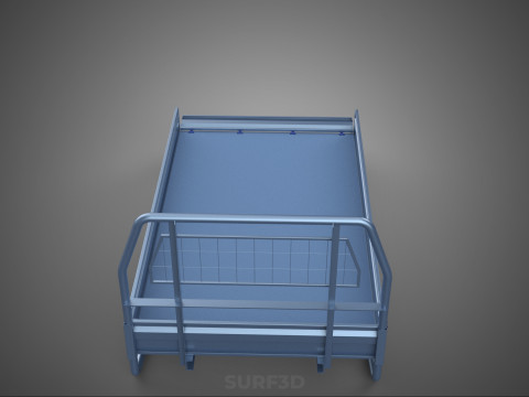 REAR GATE TAILGATE BODY DOOR PICKUP DROP SIDE LOAD BED TRUCK CAR 3D Model
