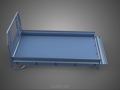 REAR GATE TAILGATE BODY DOOR PICKUP DROP SIDE LOAD BED TRUCK CAR 3D Model