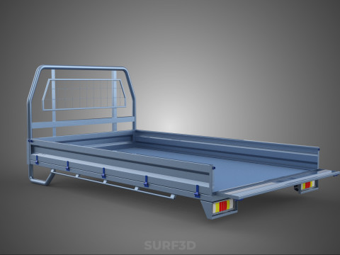 REAR GATE TAILGATE BODY DOOR PICKUP DROP SIDE LOAD BED TRUCK CAR 3D Model