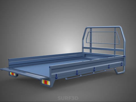 REAR GATE TAILGATE BODY DOOR PICKUP DROP SIDE LOAD BED TRUCK CAR 3D Model