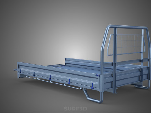 REAR GATE TAILGATE BODY DOOR PICKUP DROP SIDE LOAD BED TRUCK CAR 3D Model
