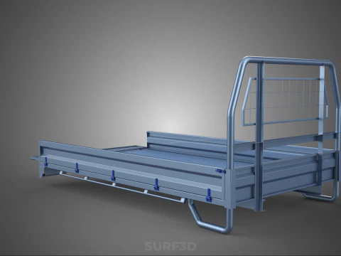 REAR GATE TAILGATE BODY DOOR PICKUP DROP SIDE LOAD BED TRUCK CAR 3D Model