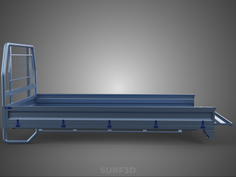 REAR GATE TAILGATE BODY DOOR PICKUP DROP SIDE LOAD BED TRUCK CAR 3D Model