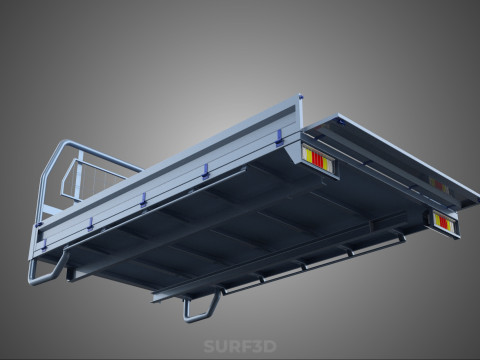 REAR GATE TAILGATE BODY DOOR PICKUP DROP SIDE LOAD BED TRUCK CAR 3D Model