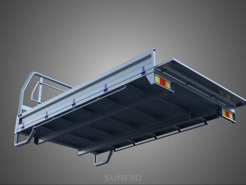 REAR GATE TAILGATE BODY DOOR PICKUP DROP SIDE LOAD BED TRUCK CAR 3D Model
