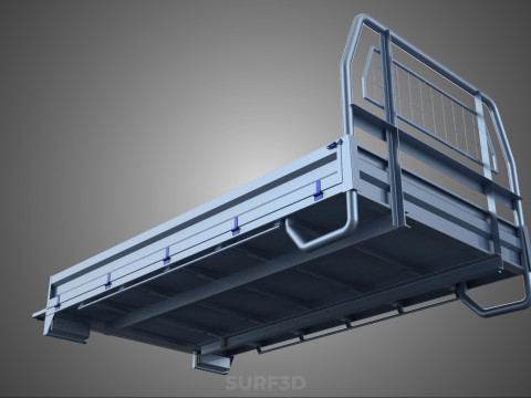 REAR GATE TAILGATE BODY DOOR PICKUP DROP SIDE LOAD BED TRUCK CAR 3D Model