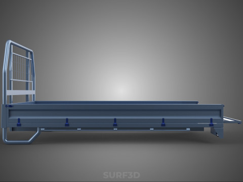 REAR GATE TAILGATE BODY DOOR PICKUP DROP SIDE LOAD BED TRUCK CAR 3D Model